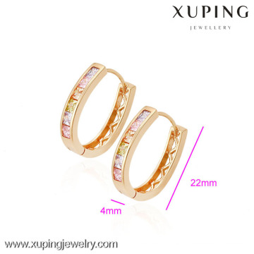 (90065) Xuping moda alta qualidade 18k banhado a ouro brinco